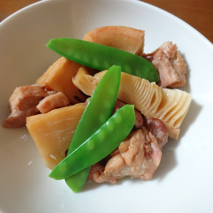 鶏もも肉とタケノコの煮物